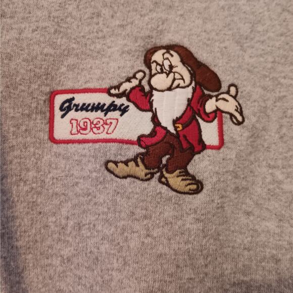 EUC Disney Store XL Grumpy Gray Zip Up Hoodie - Picture 2 of 8